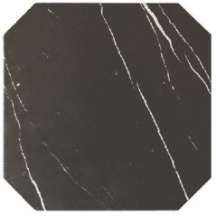 Carrelage octogone imitation marbre noir 20x20cm avec cabochon marbre blanc ou noir 4.6x4.6cm, equipoctogomarmol noir