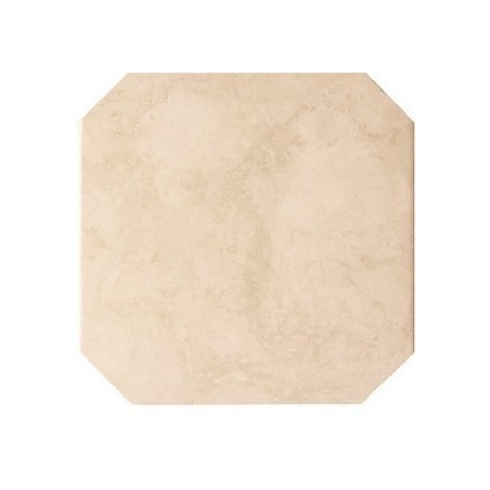 Carrelage octogone imitation marbre beige 20x20cm avec cabochon marbre blanc, noir ou noce 4.6x4.6cm, eqxpoctogomarmol beige