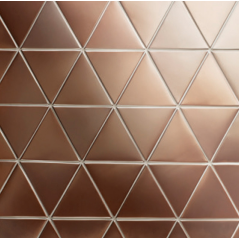 Carrelage triangle bronze brillant 18x15.90cm, natuctriangle bronze