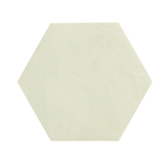 Carrelage hexagonal en grès cérame émaillé vert menthe mat 18x20.5cm, natucbellahexmenta