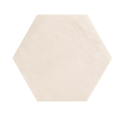Carrelage hexagonal en grès cérame émaillé beige mat 18x20.5cm, natbellahexbeige