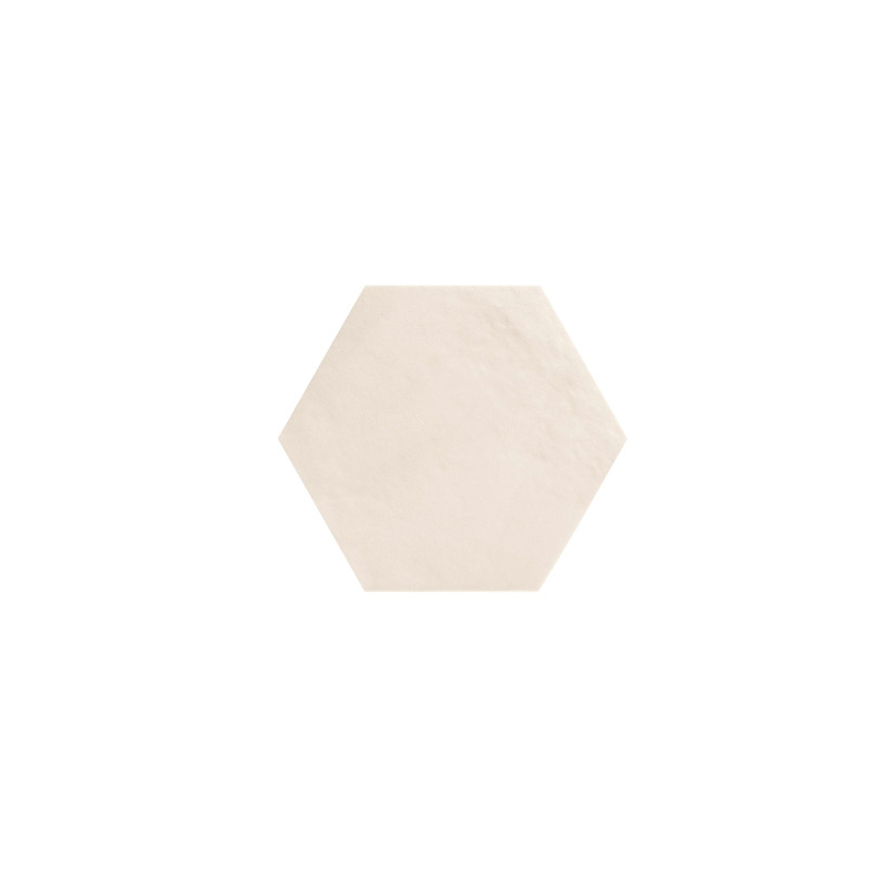 Carrelage hexagonal en grès cérame émaillé beige mat 18x20.5cm, natucbellahexbeige