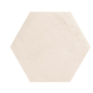 Carrelage hexagonal en grès cérame émaillé beige mat 18x20.5cm, natucbellahexbeige