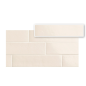 Carrelage imitation Zellige beige brillant 7.5x30cm , natucbella beige dans la salle de bains