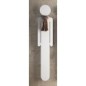 Sèche-serviette radiateur électrique design silhouette homme Antxoreste blanc mat ou brillant 172x34cm