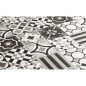 Carrelage patchwork mix noir et blanc imitation carreau ciment 20x20X1cm rectifié en crédence, R10 santa