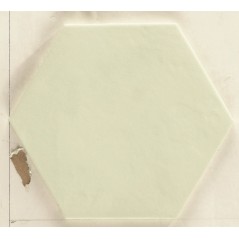 Carrelage hexagonal en grès cérame émaillé vert menthe mat 18x20.5cm, natbellahexmenta