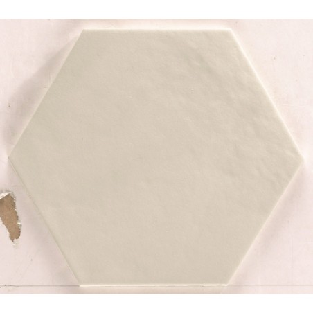 Carrelage hexagonal en grès cérame émaillé gris mat 18x20.5cm, natbellahexgrigia