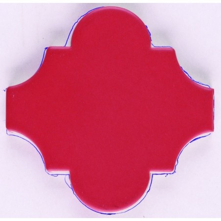 Carrelage arabesque provençal rouge mat 10.5x6.5cm, natprovençal rouge