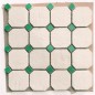 Mosaique de carrelage octogonal en grès cérame émaillé brillant 8x8cm avec cabochon de plusieurs couleurs, natucmare