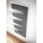 Sèche-serviette radiateur eau chaude contemporain design, Antxpetine droit noir mat 68.5x55cm