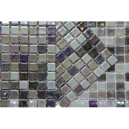 emaux de verre piscine mosaique salle de bain acquaris coffee 2.5x2.5 cm mox