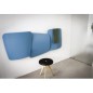 Sèche-serviette radiateur eau chaude design Antxscudi O horizontal bleu mat 72x173cm