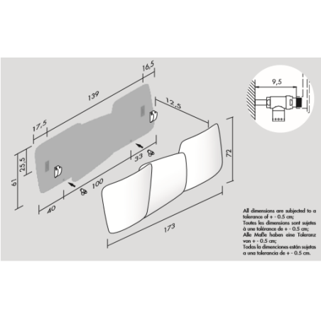 Sèche-serviette radiateur eau chaude design contemporain Antxscudi V vertical gris mat 72x173cm
