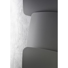 Sèche-serviette radiateur eau chaude design contemporain Antscudi V vertical gris mat 72x173cm