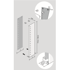 Sèche-serviette radiateur contemporain vertical design eau chaude noir mat antflat VS