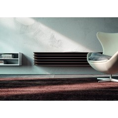 Radiateur eau chaude horizontal moderne design marron mat antTTO