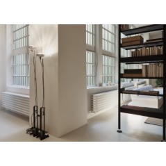 Radiateur eau chaude design horizontal moderne blanc mat antTTO