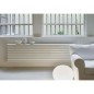 Radiateur eau chaude design horizontal moderne blanc mat antxTTO