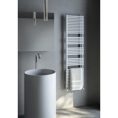 Sèche-serviette radiateur eau chaude design Anth20bath blanc mat