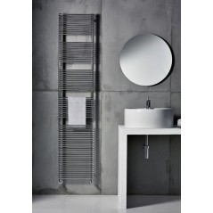 Sèche-serviette radiateur électrique design salle de bain contemporain Anttrimbath 152x40cm 700w