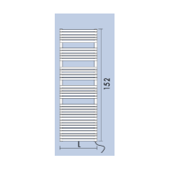 Sèche-serviette radiateur électrique design salle de bain contemporain AntBD25S 152x40cm 700w