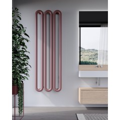Radiateur eau chaude design horizontal moderne blanc mat antTTO
