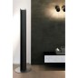 Sèche-serviette radiateur électrique noir mat salle de bain contemporain 170x14.1cm antxtower