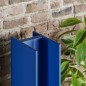 Sèche-serviette radiateur eau chaude contemporain moderne bleu foncé mat 170x14.1cm antxtower