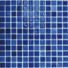 Emaux de verre bleu foncé piscine mosaique salle de bain mosbr-2006 2.5x2.5 cm