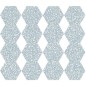 Carrelage hexagonal imitation granito 25x22x0.9cm, Dif venezia lagune