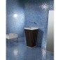Emaux de verre piscine mosaique salle de bain bleu effet métal acquaris celeste 2.5x2.5cm mox