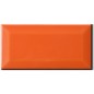 Carrelage métro Dif orange brillant 7.5x15cm