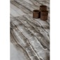 Carrelage imitation marbre translucide gris foncé brillant rectifié format rectangulaire, santakoya océan