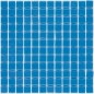 Emaux de verre bleu celeste piscine mosaique salle de bain moxmc-201 2.5x2.5 cm sur trame.