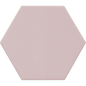 Carrelage hexagonal, petite tomette rose mat , 11.6x10.1cm eqxmatika rose sol et mur