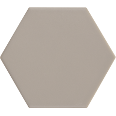 Carrelage hexagonal, petite tomette beige mat , 11.6x10.1cm eqxmatika beige sol et mur