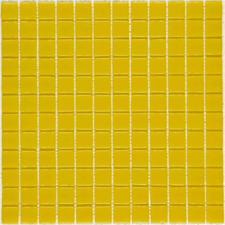 Emaux de verre jaune piscine crédence cuisine mosaique salle de bain moxmc-701 2.5x2.5cm sur trame.