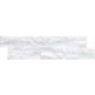 parement en pierre extra blanc brillant fachaleta quartz nieve 15x55x2cm mos