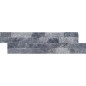 Parement en pierre gris brillant fachaleta quartz gris celta 15x55x2cm mos