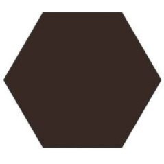 Carrelage hexagone tomette realopal marron, salle de bain 28.5x33cm