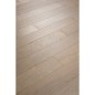 Parquet chêne français massif, brossé verni mat poivre et sel,  ép : 10mm , Hx poivre et sel chx