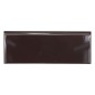 Plinthe marron foncé brillant chocolat à bord arrondi 7.5x20cm, exaPK1