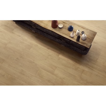 Carrelage imitation parquet contemporain sans noeud naturel, 20x120cm rectifié, santapwood naturel