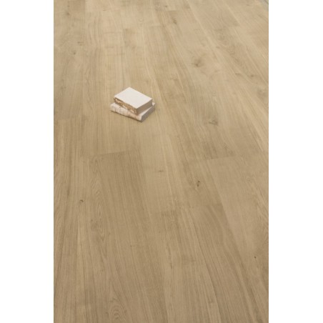 Carrelage imitation parquet chêne contemporain sans noeud naturel, 20x120cm rectifié, santapwood naturel