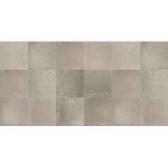 Carrelage imitation béton ciré mat dénuancé 60x60cm rectifié, savinnova taupe