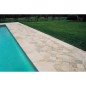 Margelle piscine, bord droit, pierre du limeyrat claire épaisseur 5cm, longueur libre lix