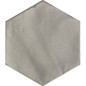 Carrelage hexagonal, petite tomette gris mat nuancé, 13.9x16cm apegnomade gris