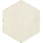 Carrelage hexagonal, petite tomette blanc mat nuancé, 13.9x16cm apegnomade bone