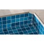 Carrelage piscine imitation zellige bleu brillant nuancé 10x10cm , natucpool indigo